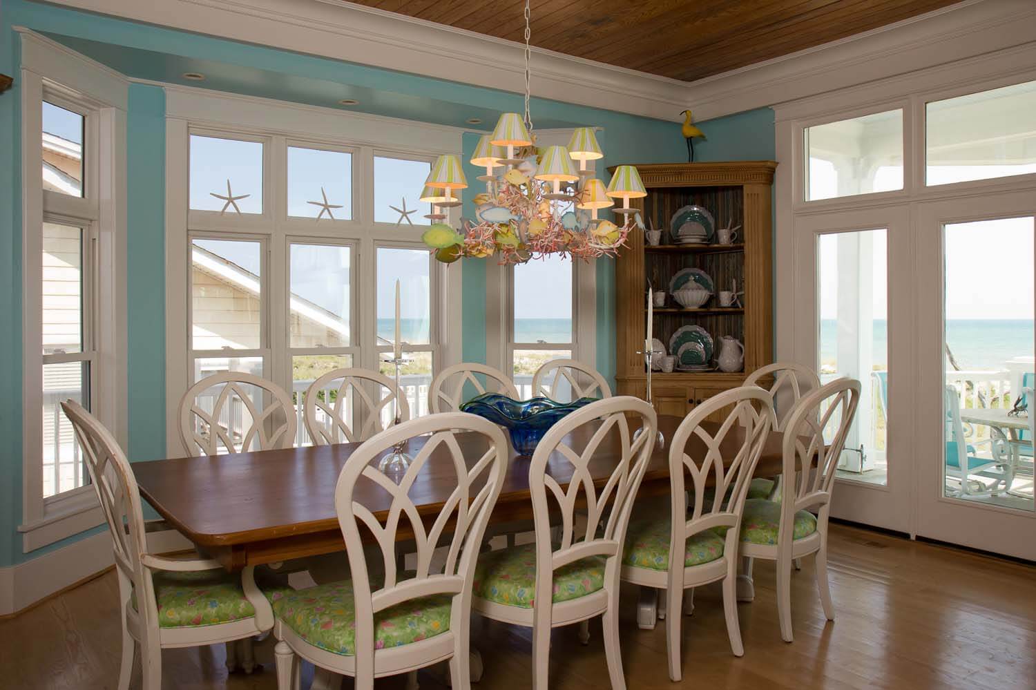 atlantic beach custom home dining area
