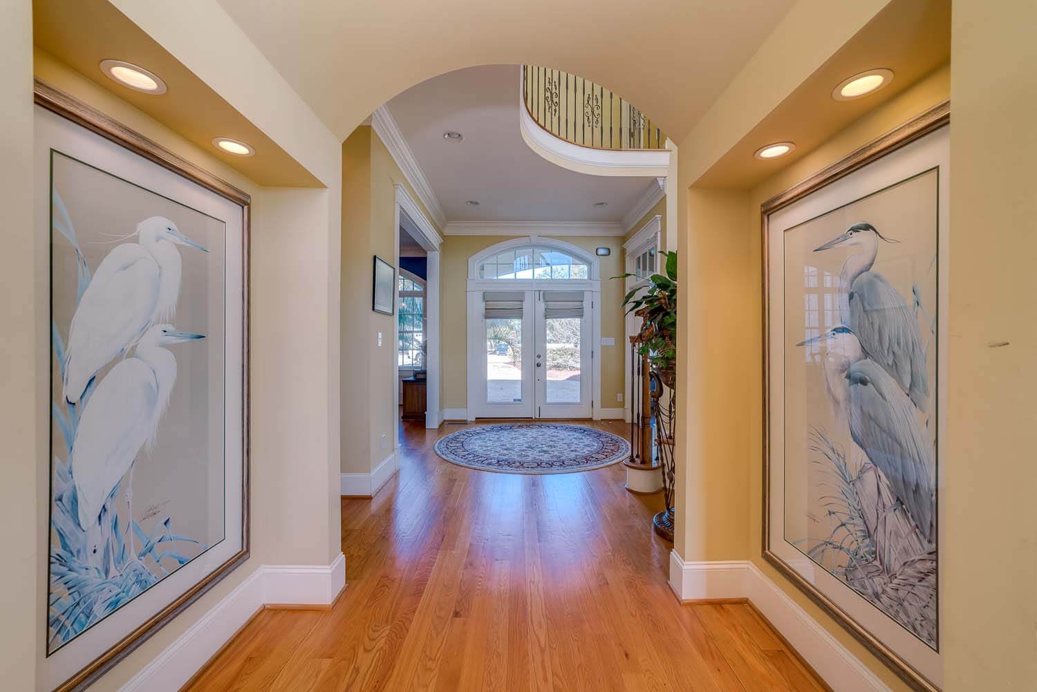 Brick Gables Custom Home Design North Carolina NC foyer