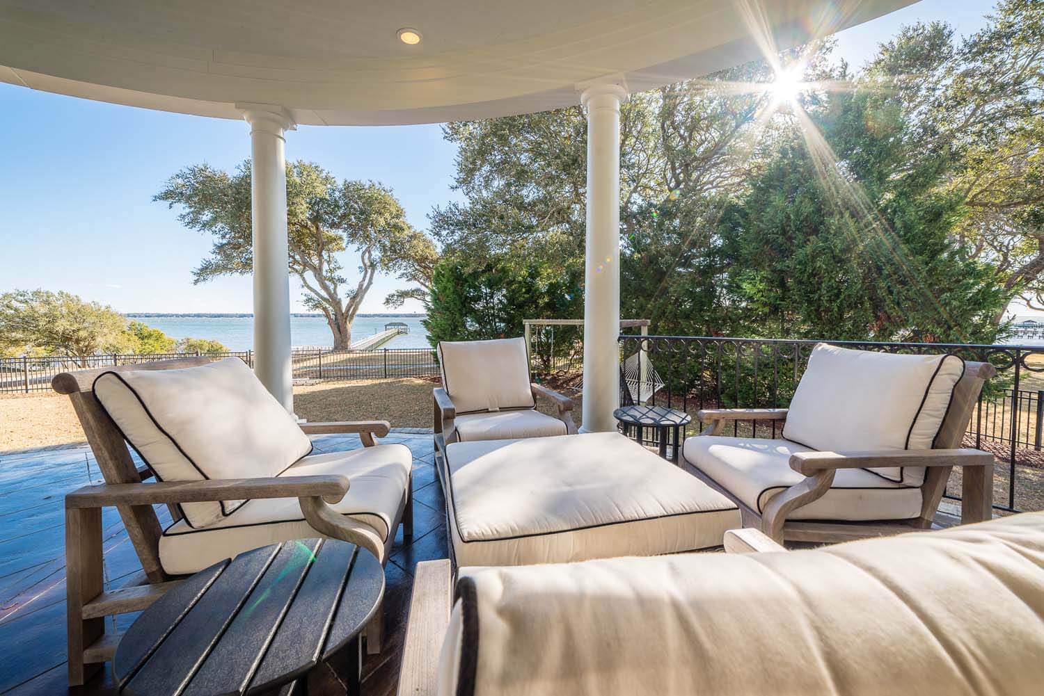 Brick Gables Custom Home Design North Carolina NC alfresco