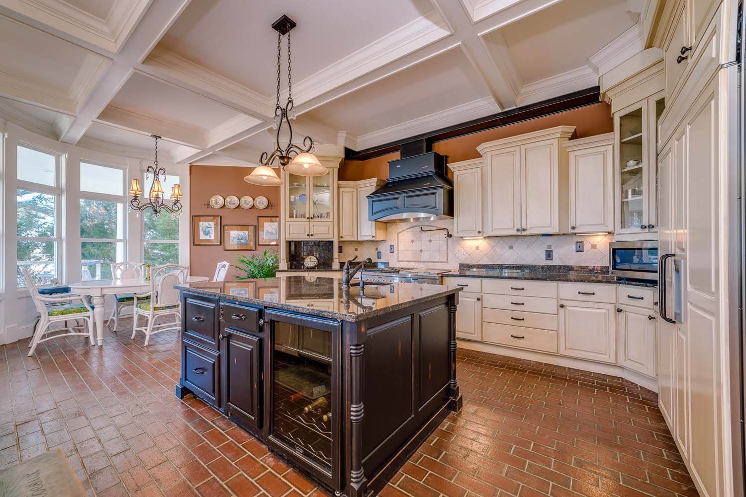 Brick Gables Custom Home Design North Carolina NC kitchen