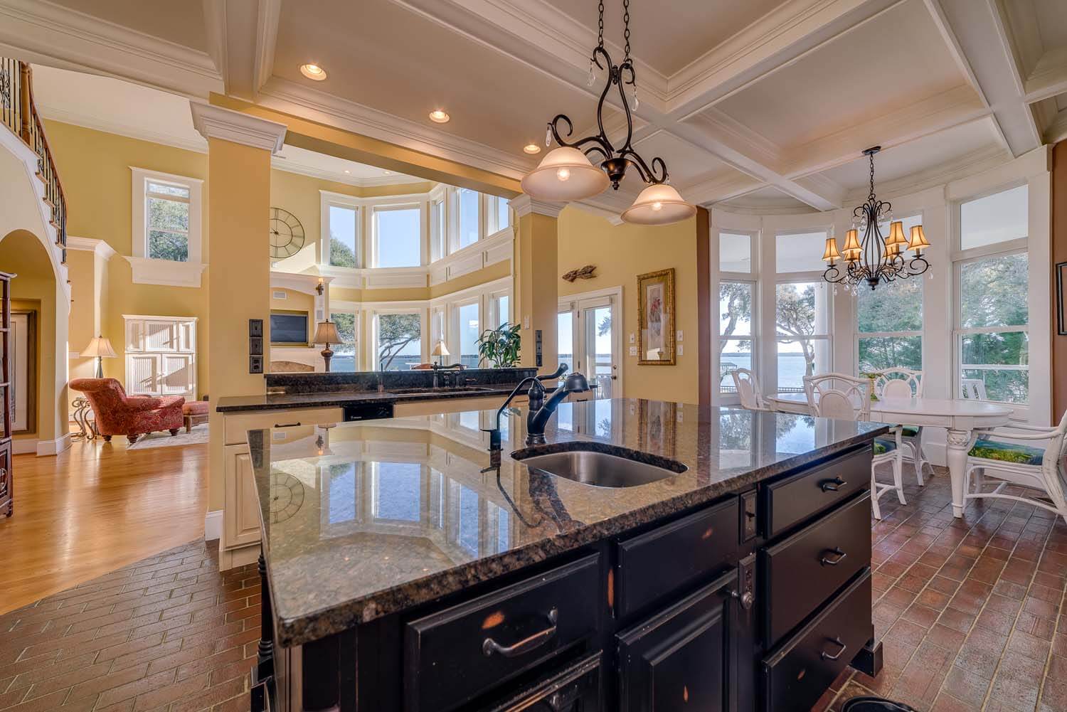 Brick Gables Custom Home Design North Carolina NC kitchen