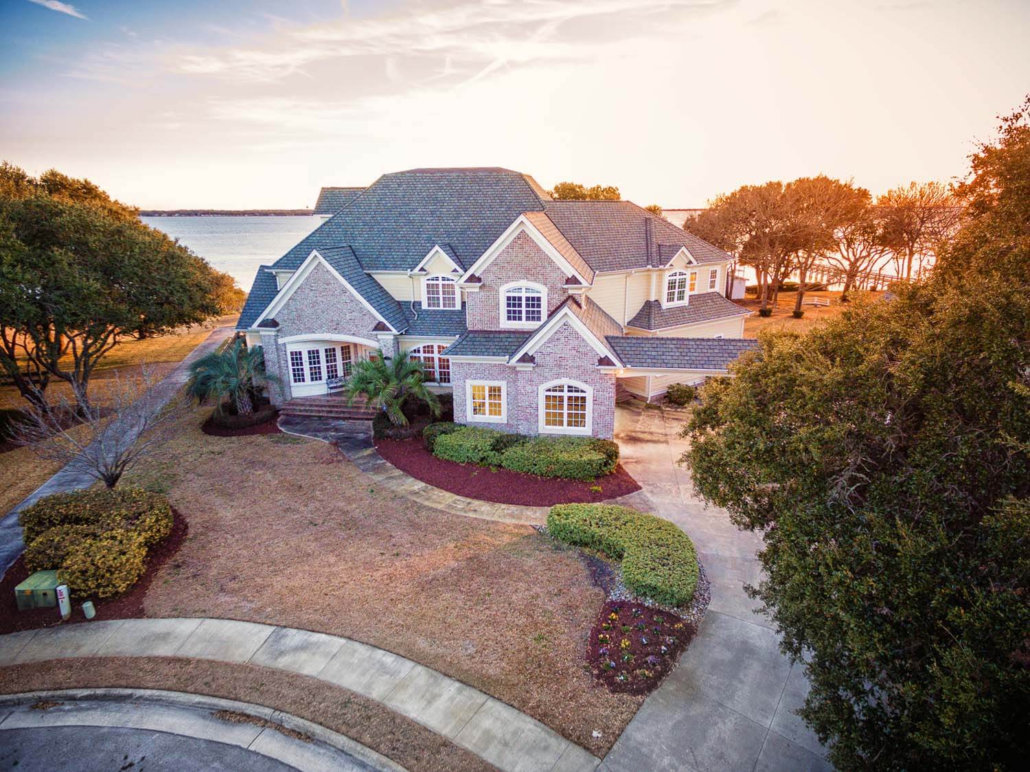 Brick Gables Custom Home Design North Carolina NC exterior
