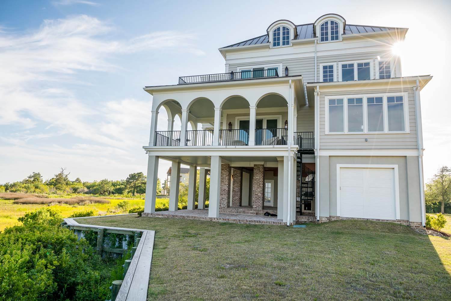 Charlestonian Custom home design NC exterior