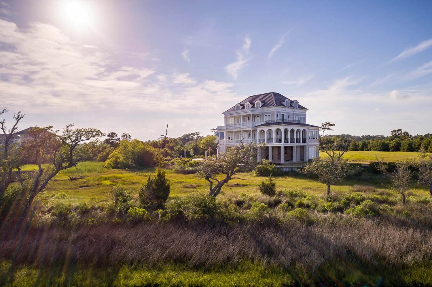 Charlestonian Custom home design NC exterior