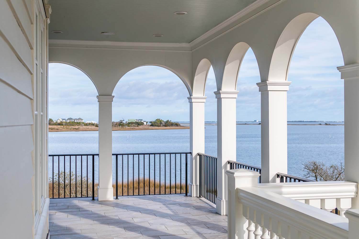 Charlestonian Custom home design NC porch