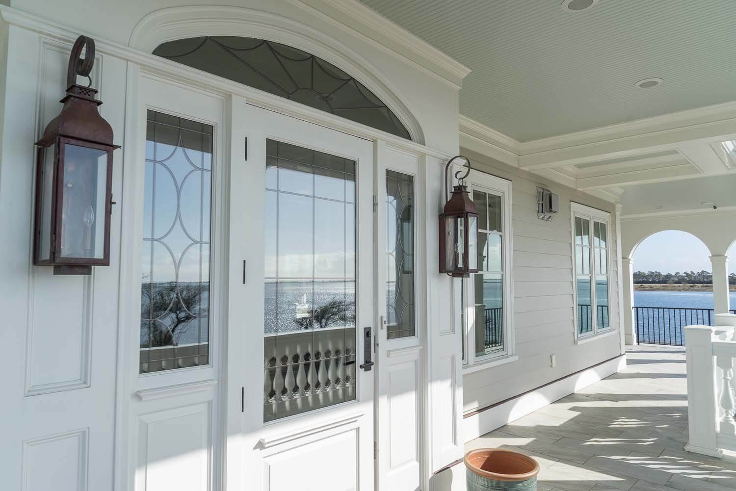 Charlestonian Custom home design NC porch