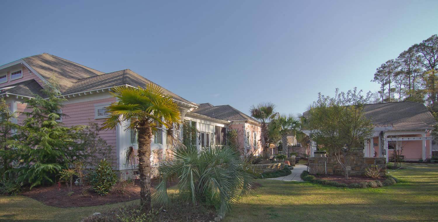 Atlantic Beach Custom cottage home design backyard