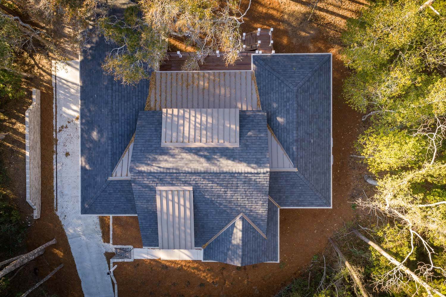 Pine Knoll Shores custom home design roof