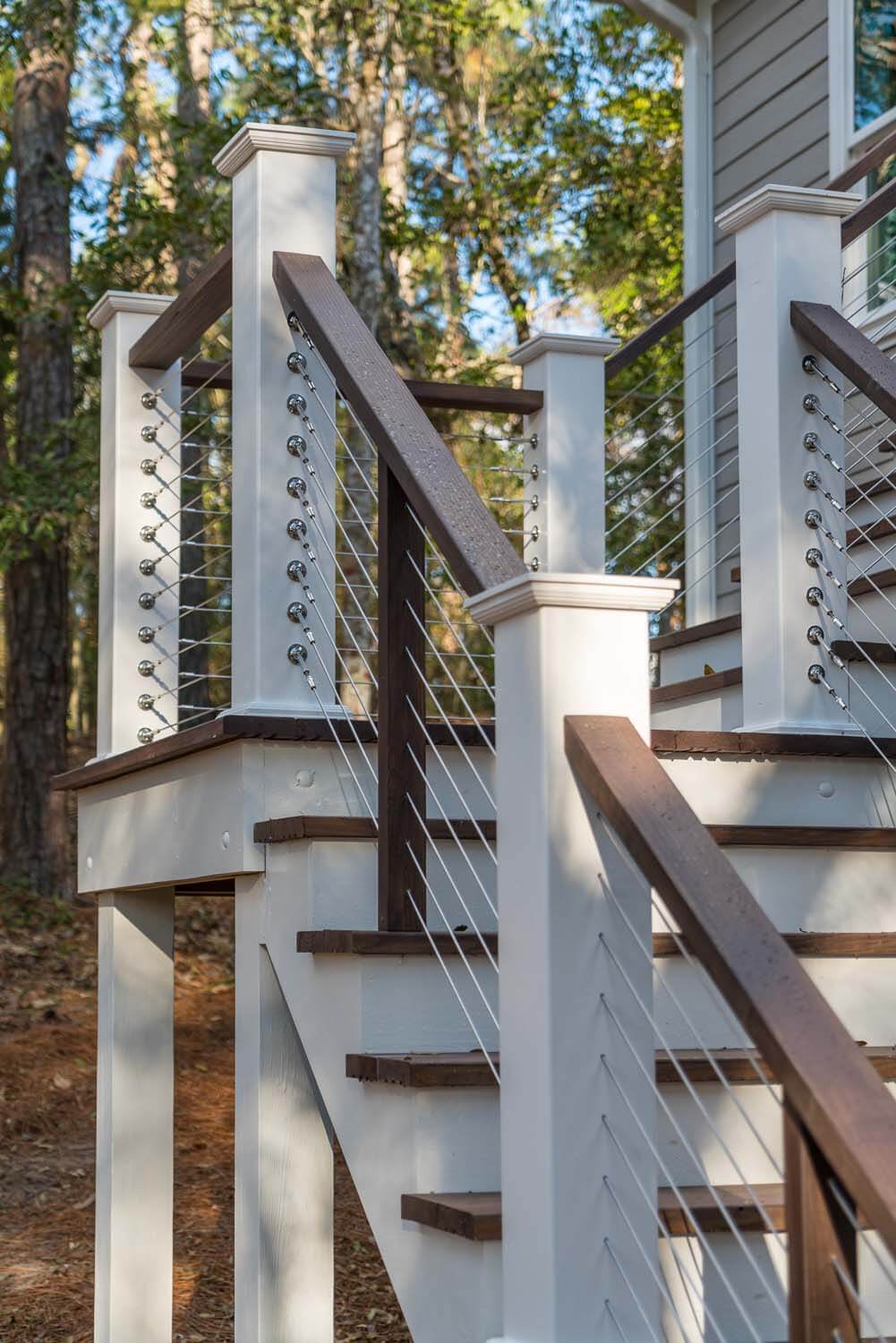 Pine Knoll Shores custom home design staircase