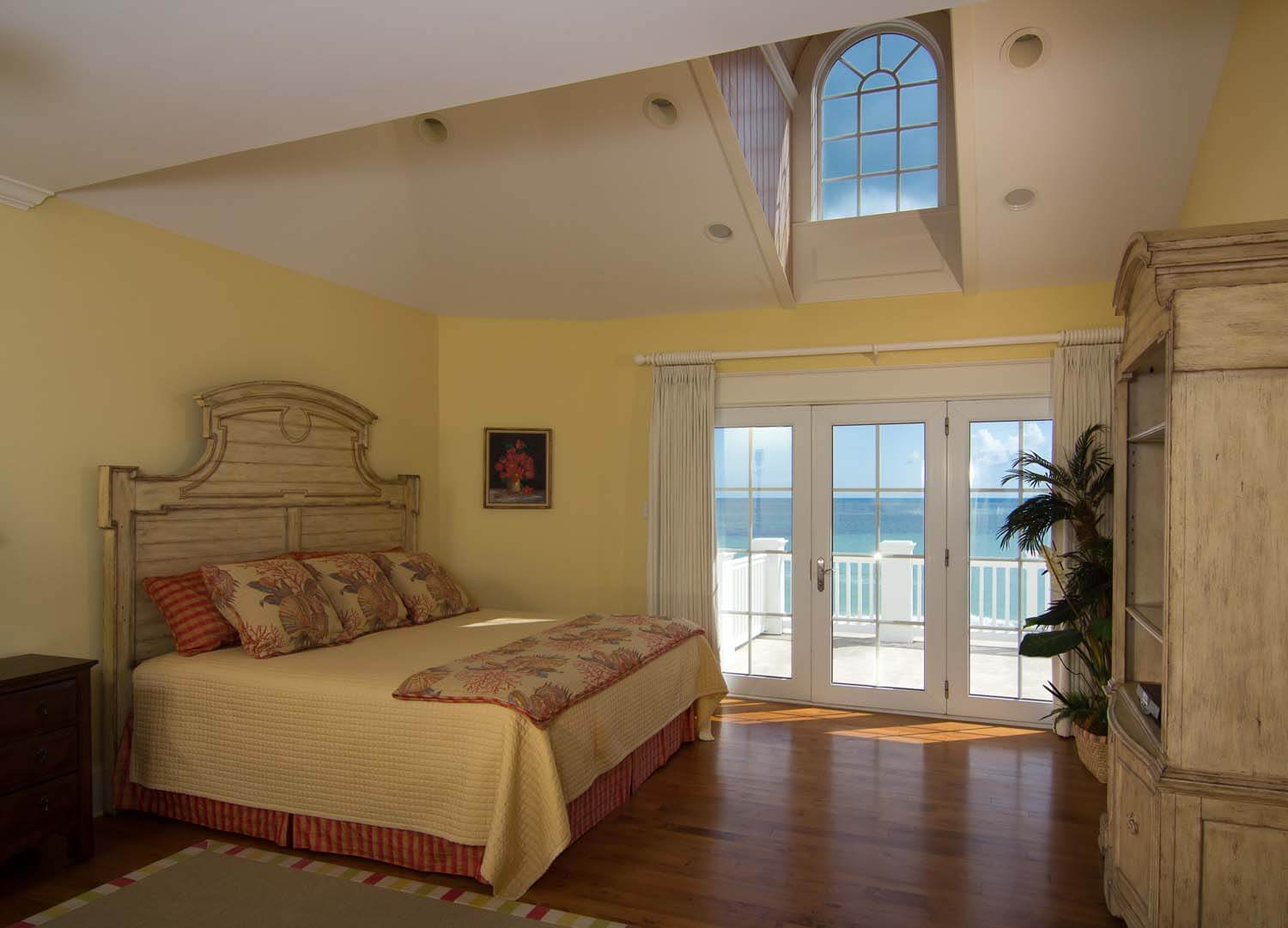 Emerald Isle beach house custom design bedroom
