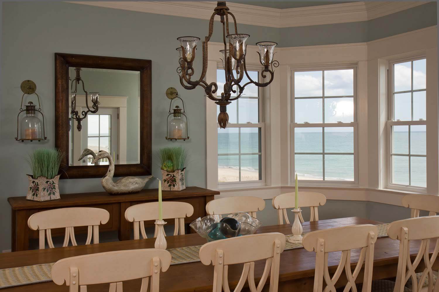 Emerald Isle beach house custom design dining room