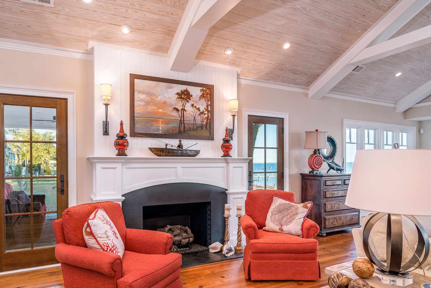 Sound Front custom home design remodal fireplace