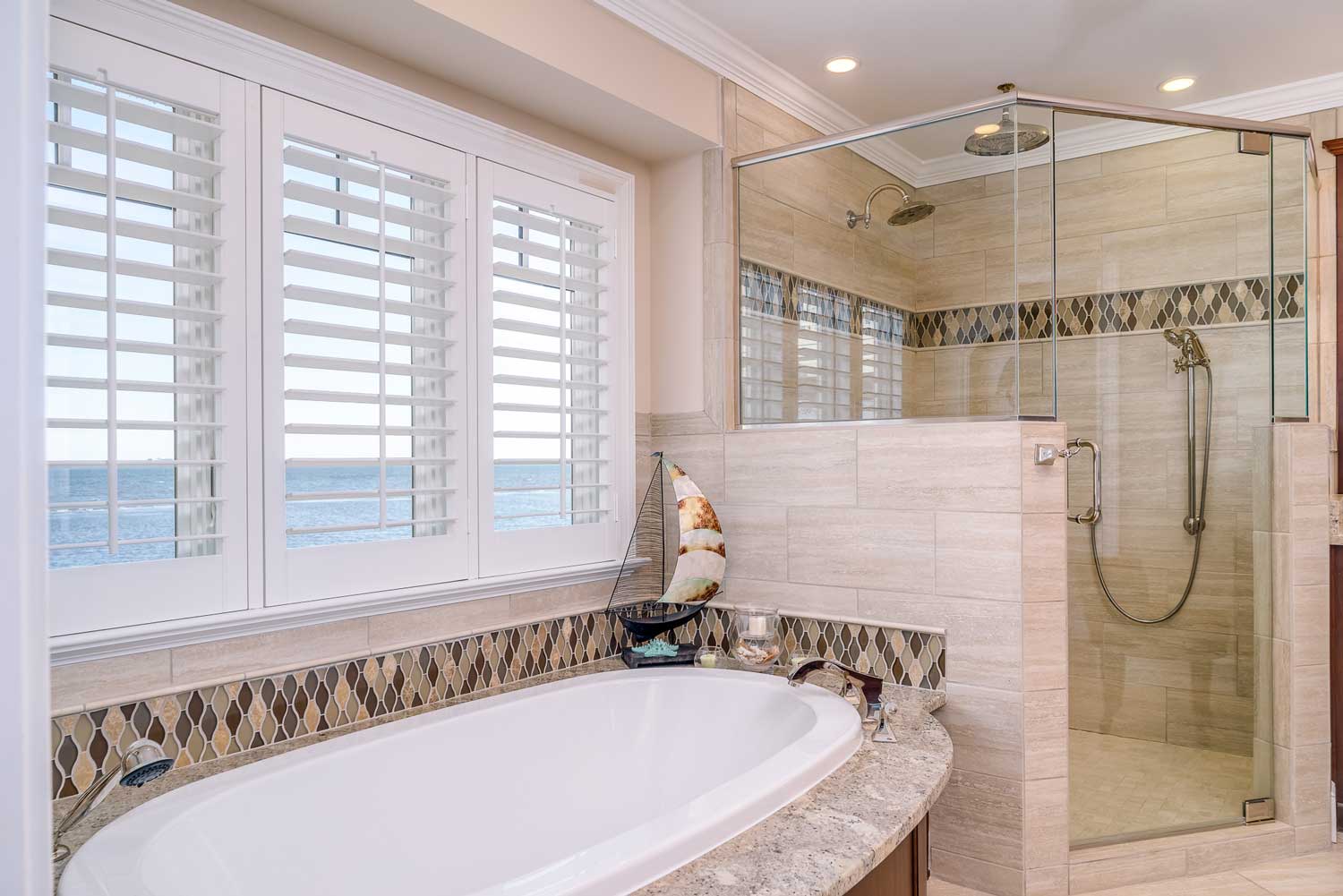 Sound Front custom home design remodal bathroom