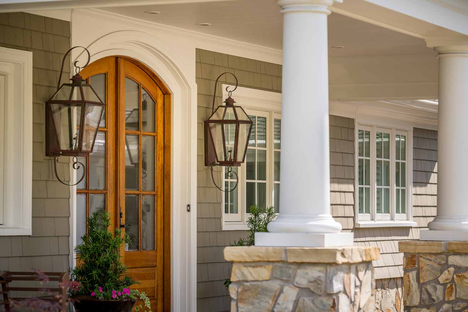 Sound Front custom home design remodal porch